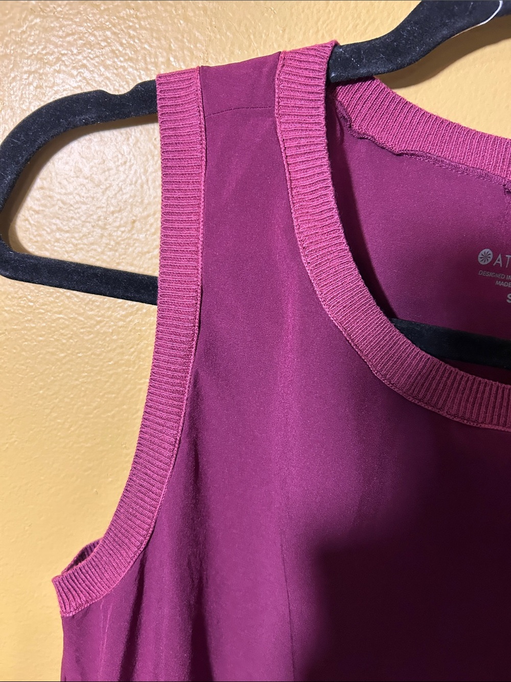 Athleta Magenta Sleeveless Drawstring Waist Dress - Picture 3 of 6